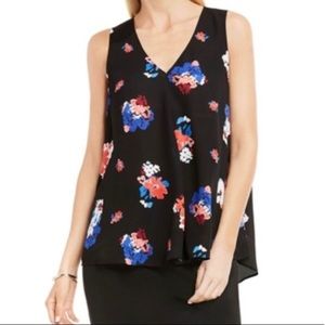Vince Camuto Sleeveless Floral Print Blouse